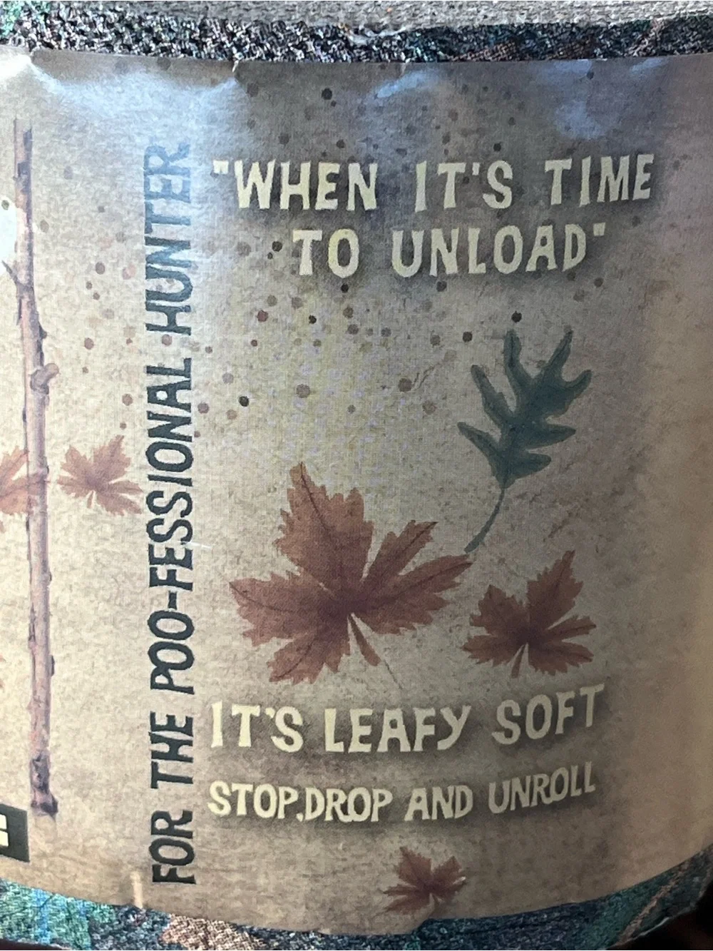 Buck Schitz Woods Wipe Novelty Hunting Toilet Paper Set of 2